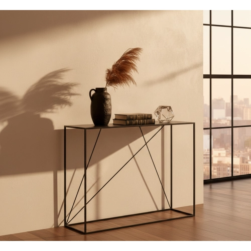 SKD-82 KONSOLA LOFT INDUSTRIALNA STAL CZARNA STAL NIERDZEWNA INOX